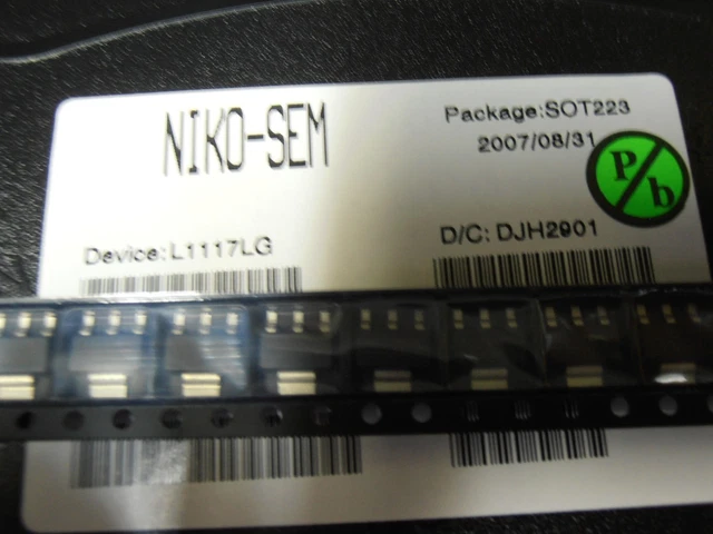 10 PZ L1117LG regolabile 1A (= LM1117) regolatore ldo, sot223 NIKO-SEMI ...