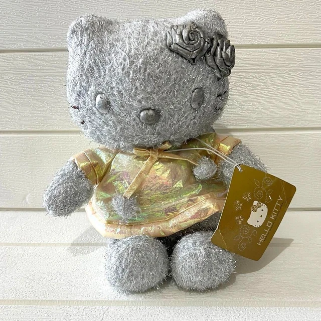 【希少】ハローキティ　 エンジェル　シルバー　 2001年製　 日本限定品 希少☆レトロ】ハローキティ エンジェルキティ ぬいぐるみ