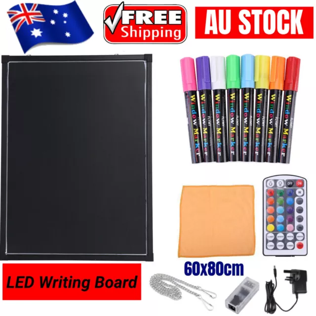 Writing Board LED Flashing Illuminated Erasable Neon LED Message Menu Display AU