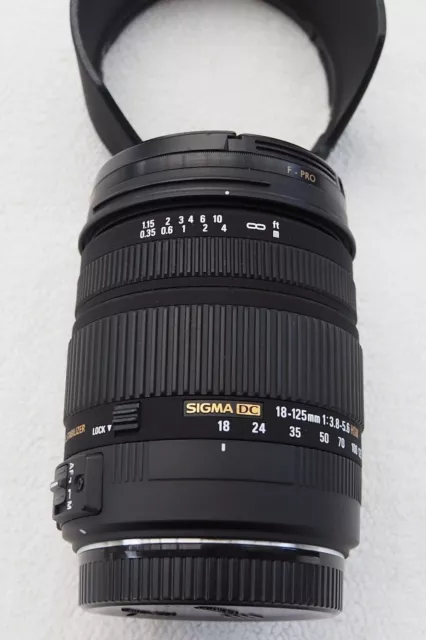 Objektiv Sigma 18-125mm F3.8-5.6 DC OS HSM für Canon EF Bestzustand .