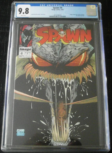 Image Comics Spawn #4 CGC 9.8 #0 Coupon Included Pin Up by Dave Sim McFarlane
