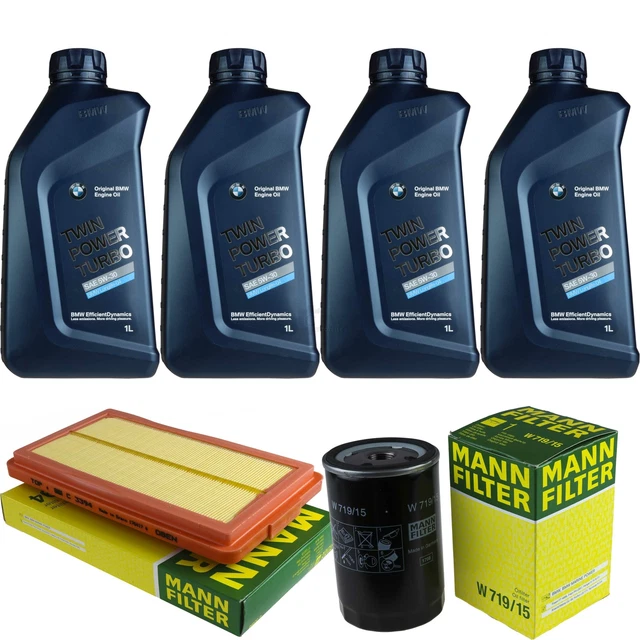Inspección Set 4L para BMW Aceite Twinpower 5W-30 Mann-Filter 3er E30 64030094