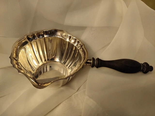 Gorham Sterling Silver Chippendale Pattern Brandy Warmer Sauce Gravy Server Boat