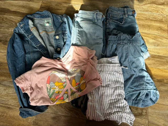 Awesome 6 Piece  Lot of Girls Youth Old Navy Clothes Size 14-16 Shorts Jean