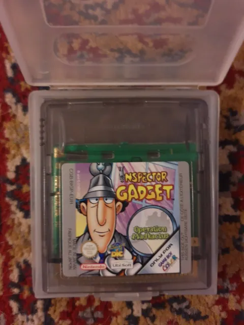 Gadget ispettore: Operation Madkactus - Nintendo Game Boy - con custodia ufficiale.
