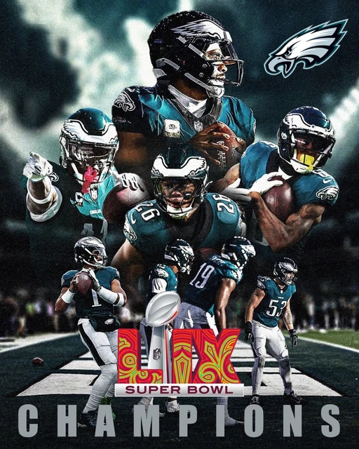 2025 SUPER BOWL LIX Champions Philadelphia Eagles 8x10 photo Saqon ...