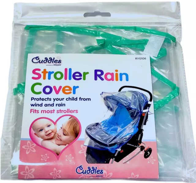 New Stroller Rain Cover Universal Buggy Raincover For Baby Pushchair Pram Clear