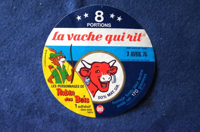 LA VACHE QUI RIT / ETIQUETTE 12 portions 1975 / ROBIN DES BOIS EUR 4,00