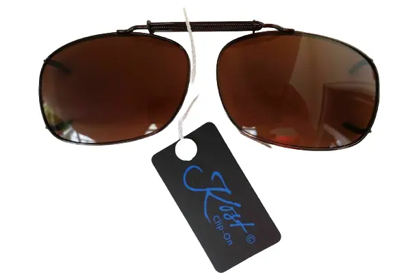 Sonnenbrille Clip kupfer Brillenaufsatz für Brillenträger Clip On Metall Brille