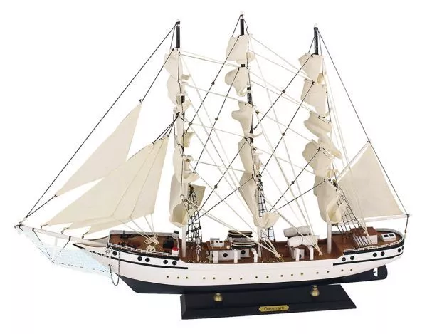 Segelschulschiff Modell Danmark ca. 79 x 58 cm Holzmodell