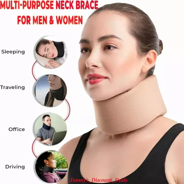 Adjustable Foam Neck Brace Cervical Collar Traction Support Brace Pain Relief US