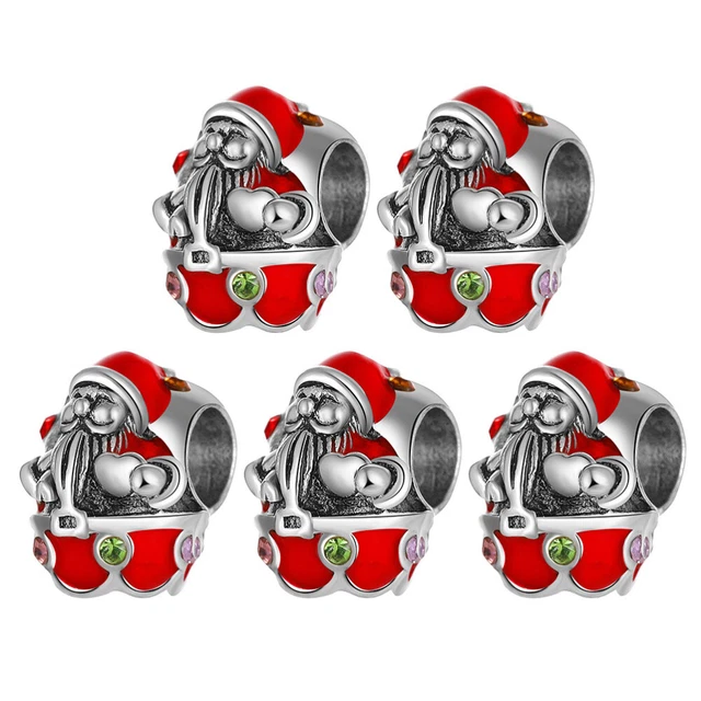 Santa Necklace Necklace Making Material Santa Beading Scattered Beads