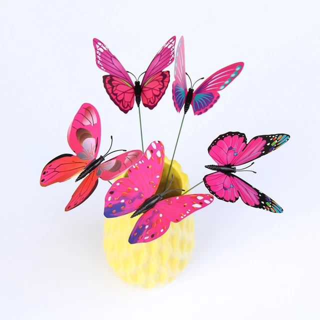 24 Pcs Stakes Decorative Lawn Art Decoration Figurines Home Decor 10cm 4