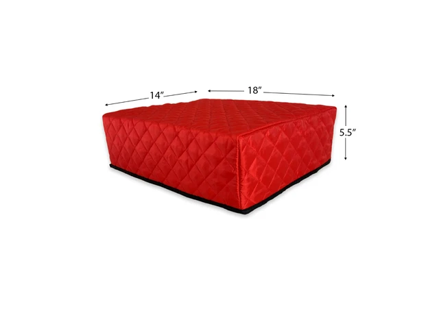 Double Quilted Turntable Dust Cover Red, Fits Technics SL-1200/SL-1210 & more! 2