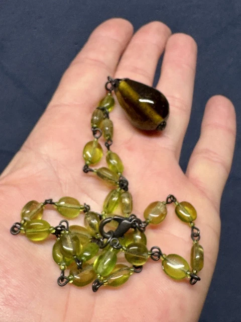 Collier ancien art déco perles en verre de Murano taille 50 cm prix 100 - Montres & Bijoux