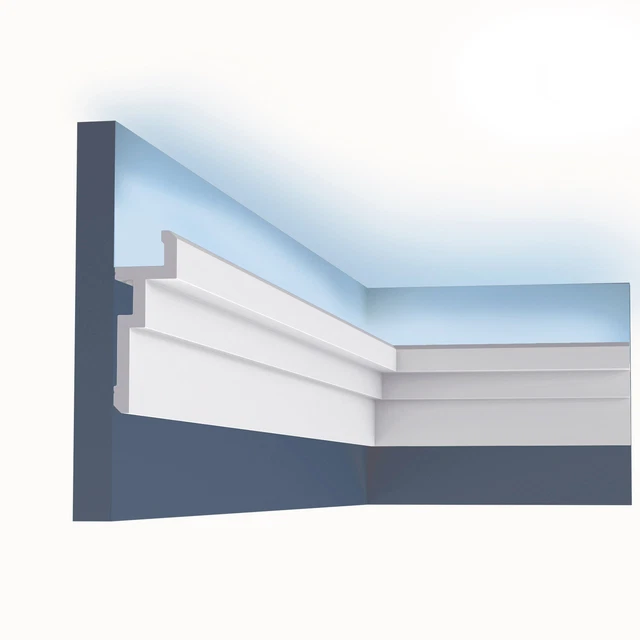Orac Decor CX196 MODERNO U-STEPS listello angolare listello decorativo illuminazione indiretta 2 m