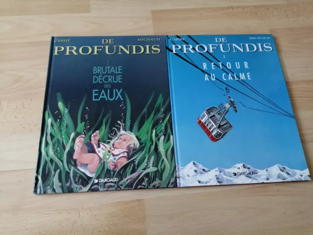 LOT DE 2 BD E.O DE PROFUNDIS TOME 1 ET 3 CARRé MICHAUD