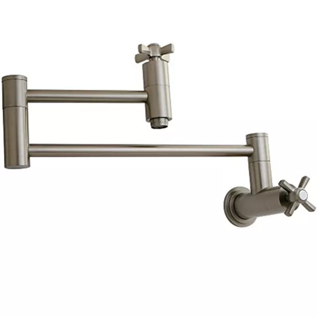 Kingston Brass Millennium Pot Filler, Satin Nickel