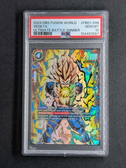 PSA10 VEGETA DRAGON Ball Super Fusion World JPN Ultimate Battle