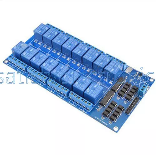 16-Channel 5V Relay Shield Module with optocoupler For Arduino New