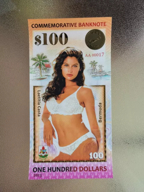 Bermuda $100 * Laetitia Casta * UNC 2023