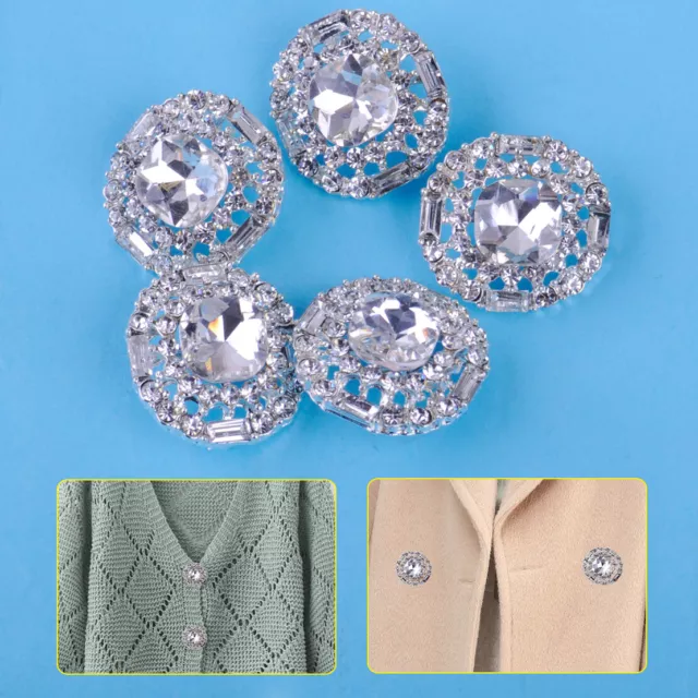 Sew on Crystal Clear Glass Diamante Claw Set Rhinestones Silver Setting  Glass