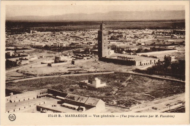 CPA AK MAROC MARRAKECH Vue générale Flandrin (37880)