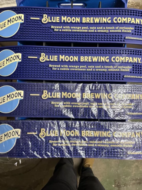 ORIGINAL BLUE MOON  RUBBER BAR RUNNER / DRIP MAT new