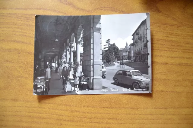 Cartolina Acqui Terme Via G. Monteverdi Viaggiata 1959 Subalpina Xx