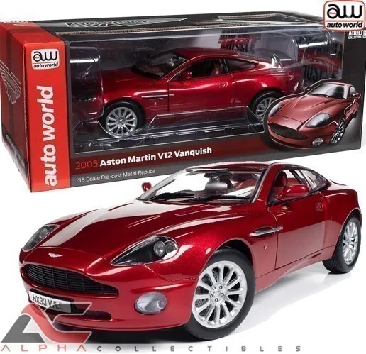 Autoworld Aw301 1:18 2005 Aston Martin V12 Vanquish Rhd (Toro Red Mica)