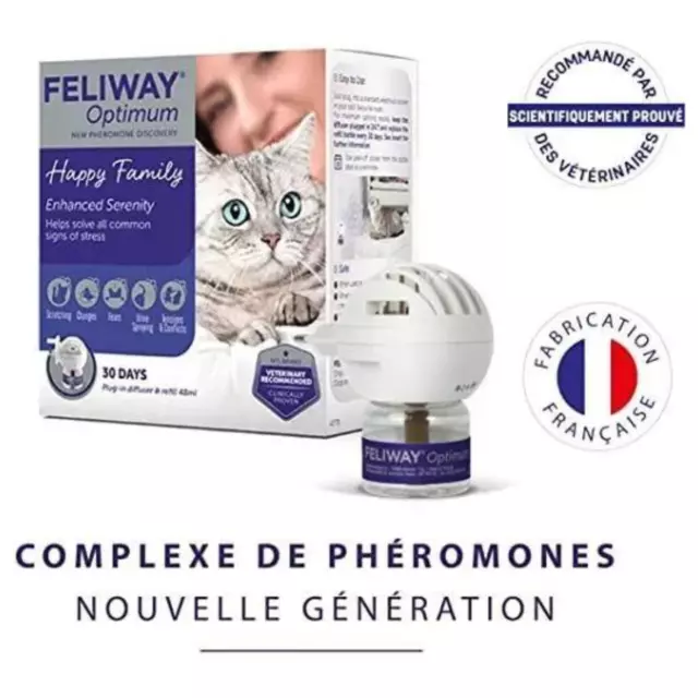 Diffuseur Électrique Calmant à la Valériane pour Chat Kit Complet Anti-Stress