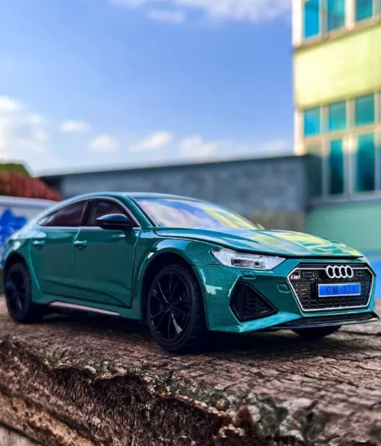 Modèle de voiture Audi RS7 coupé en alliage moulé sous pression, cadeau de...