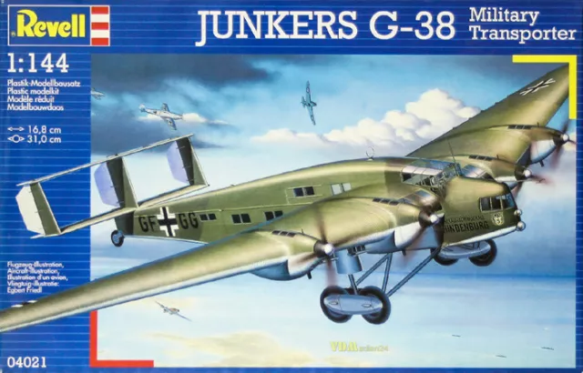 Junkers G-38 Military Transporter, Revell 04021, 1:144 Luftwaffe 2. Weltkrieg