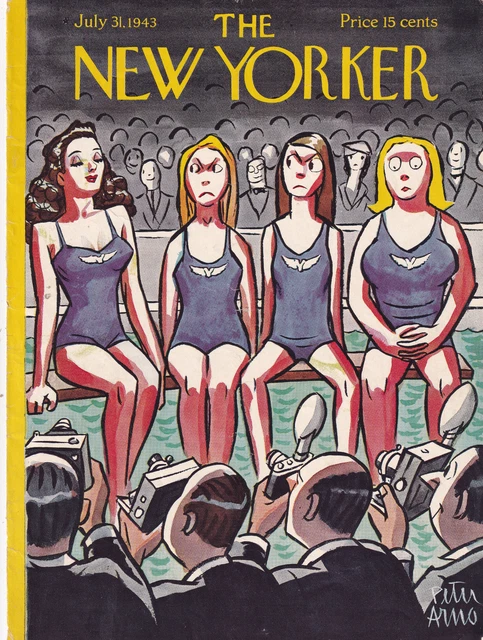 Vintage New Yorker Magazine July 31 1943 Peter Arno Cover Art