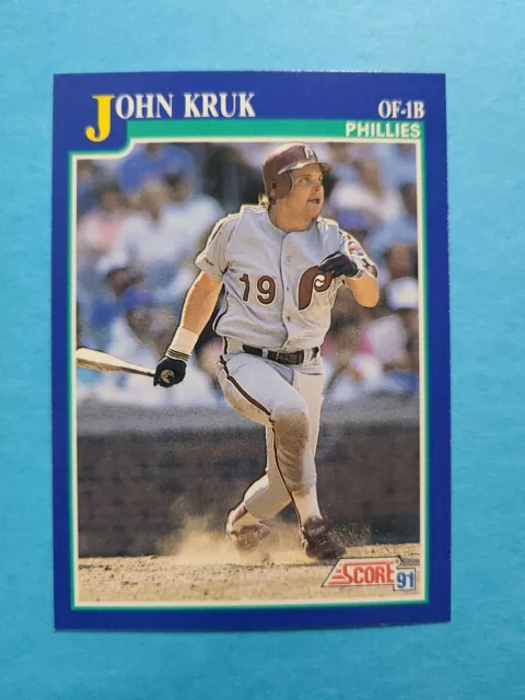 John Kruk 1991 Score Baseball Card # 94 F3903