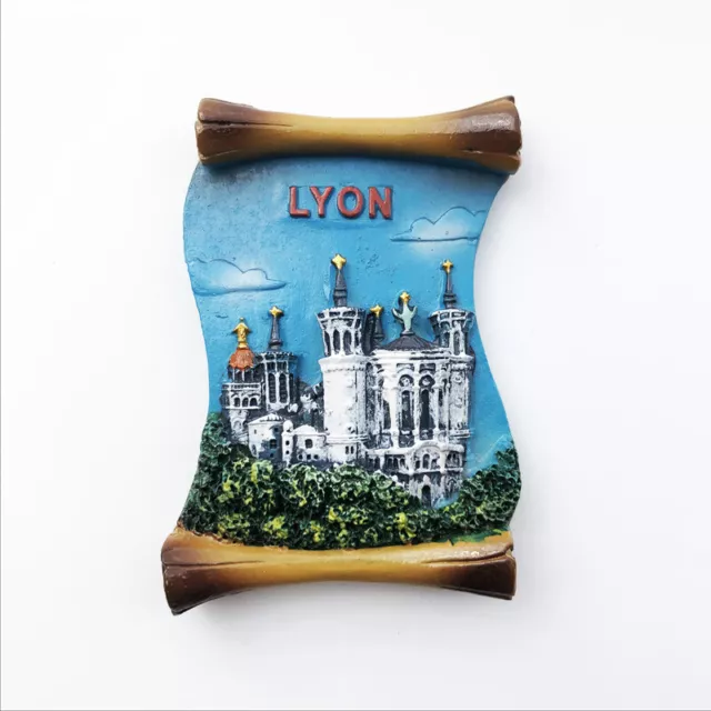 France Lyon Tourist Travel Gift Souvenir 3D Resin Refrigerator Fridge Magnet