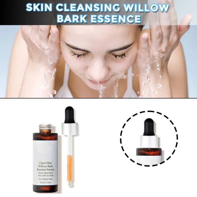 Clear Skins Willow Bark Booster-Serum Face Skin Soothing Gentle D