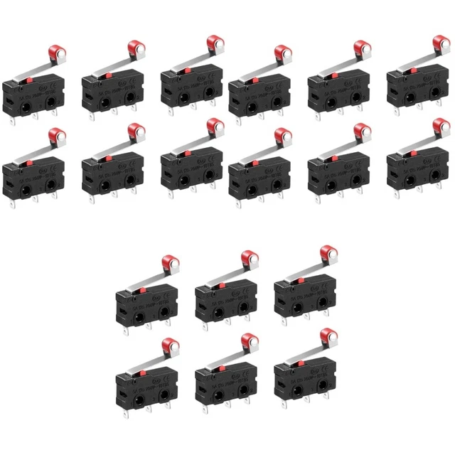 36 pcs 250V 5A SPDT 1NO 1NC Momentary Hinge Roller Lever Micro Switches 3