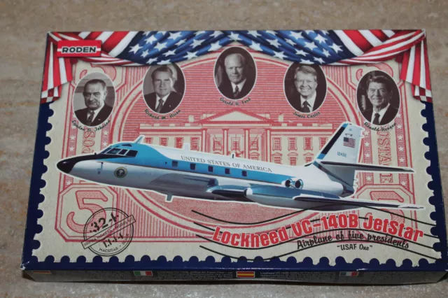 Roden 324 Lockheed VC-140B JetStar Presidents of USA 1:144 NEU OVP