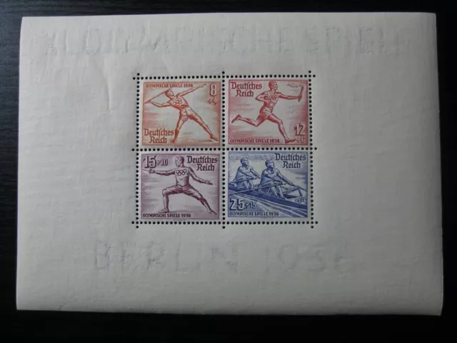 THIRD REICH Mi. #Block 6 mint MNH Summer Olympics stamp sheet! CV $145.00