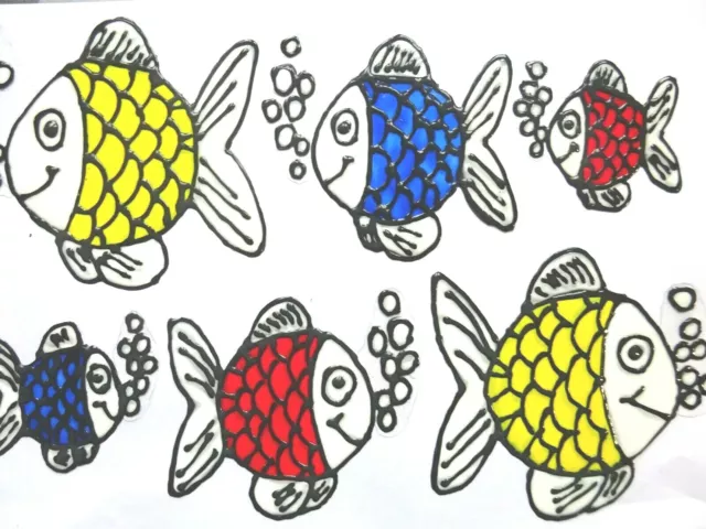 Gabis  Window Color Fensterbilder Deko Bad Wasser Maritim Fische  viele Farben