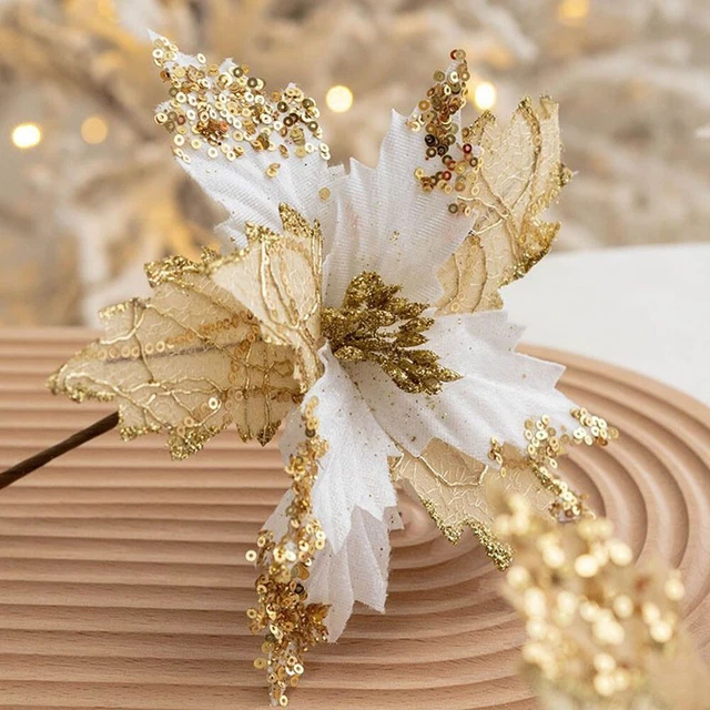 Tessuto nuovo di zecca fiore di Natale di alta qualità nuovissimo + plastica re