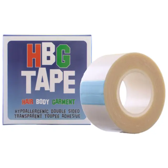 HBG Wig Tape Transparent Double Sided Hypoallergenic Toupee Adhesive Thin / Wide