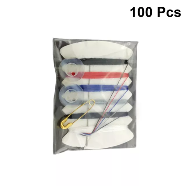 100 Packs Mini Swing Kit Sewing Thread Commercial Use Travel Kits Household