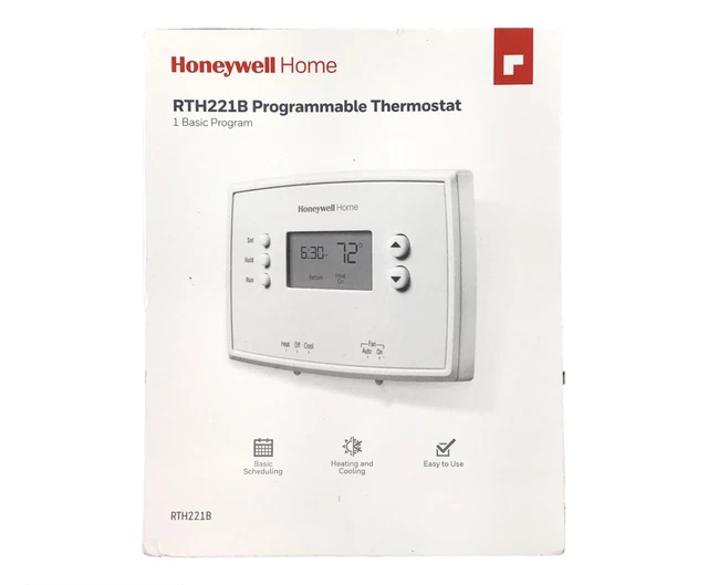 HONEYWELL HOME RTH221B Programmable Thermostat, One Basic Program