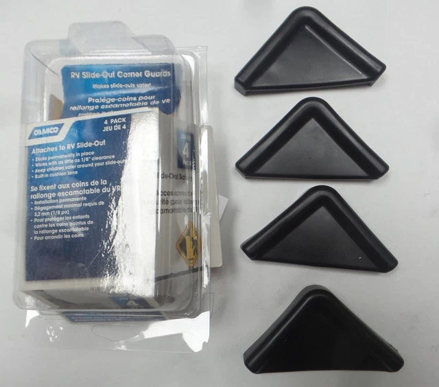 CAMCO CMC42204 RV Slide Out Corner Guards Black 3.99 PicClick