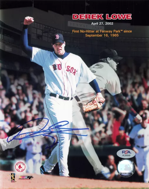 Derek Lowe Red Sox Signed 8x10 Photo Autograph PSA/DNA AL90048