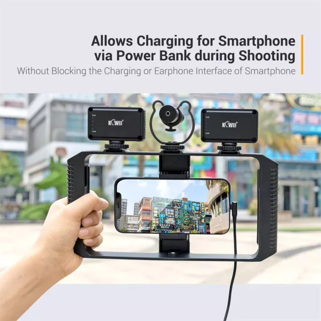 SmartPhone Film Making Vlogging Kit Video Camera U Rig Stabilizer Cage fr iPhone