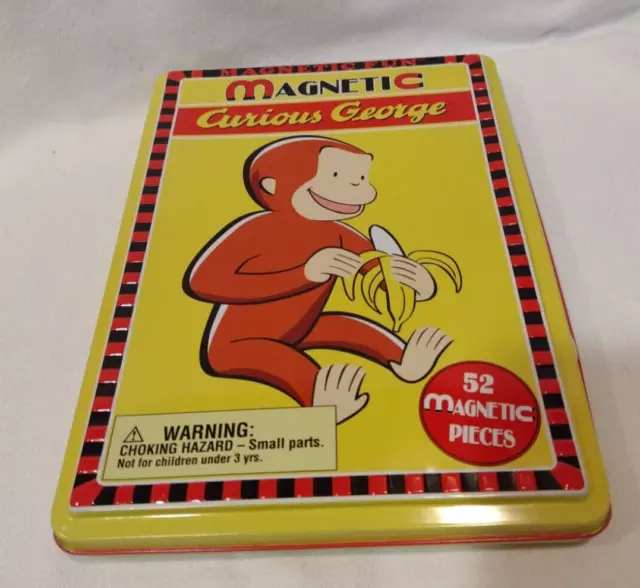 Magnetic Curious George - Includes Carry Case and 52 Magnets- for Home or Travel