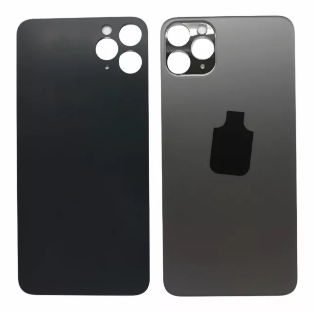 Tapa Cristal Trasera Recambio Para IPhone 11 Pro Max Color Negro Envió 24Horas